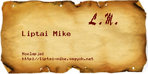 Liptai Mike névjegykártya